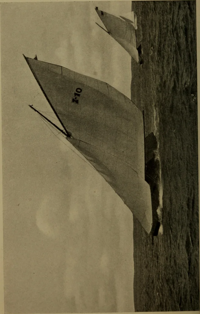 An illustration from The small yacht, its management and handling for racing and sailing, with chapters on construction, 1909, leaf 149