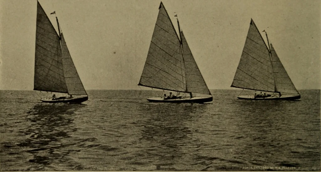 An illustration from The small yacht, its management and handling for racing and sailing, with chapters on construction, 1909, leaf 225