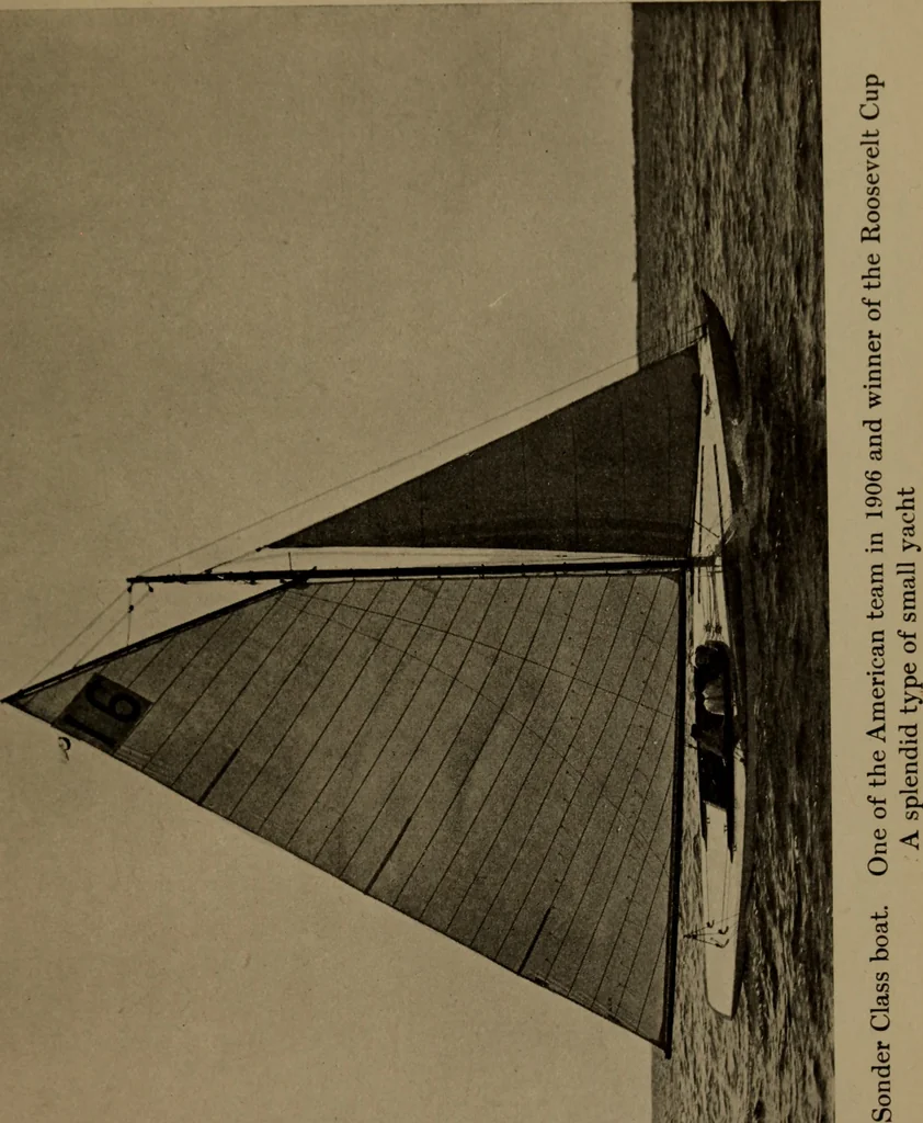 An illustration from The small yacht, its management and handling for racing and sailing, with chapters on construction, 1909, leaf 246