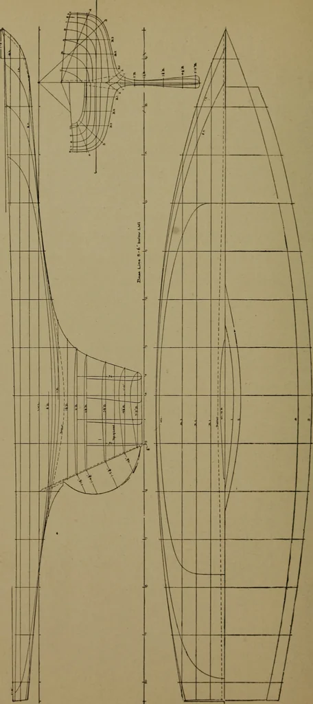 An illustration from The small yacht, its management and handling for racing and sailing, with chapters on construction, 1909, leaf 251