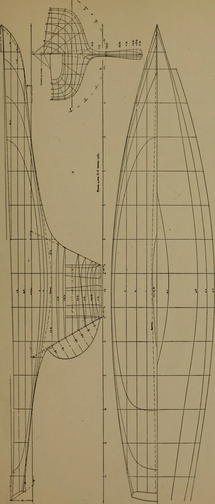An illustration from The small yacht, its management and handling for racing and sailing, with chapters on construction, 1909, leaf 256