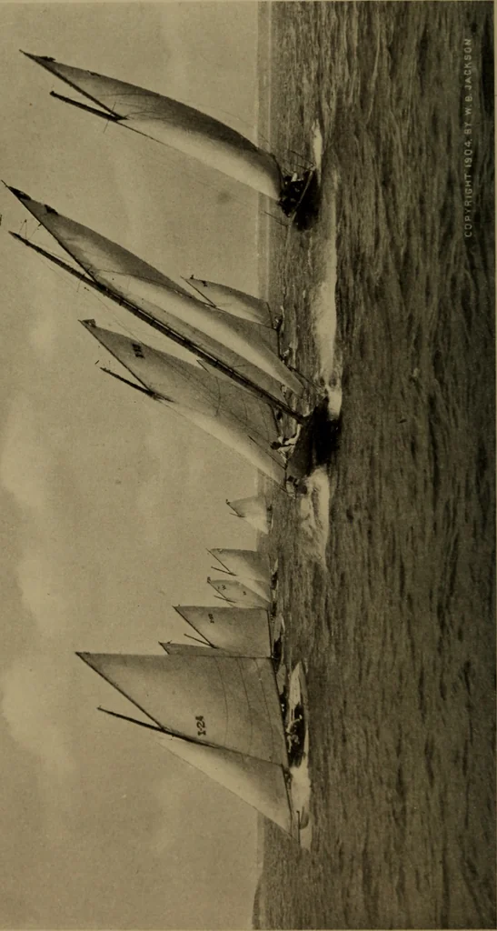 An illustration from The small yacht, its management and handling for racing and sailing, with chapters on construction, 1909, leaf 35