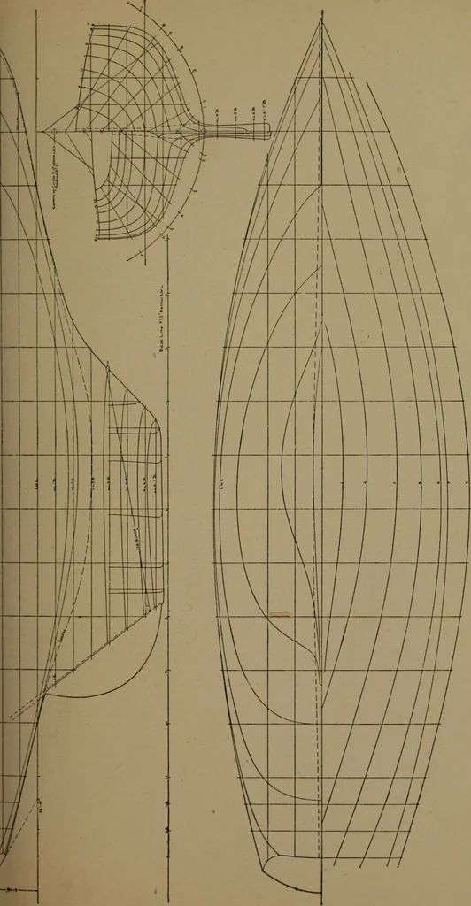 An illustration from The small yacht, its management and handling for racing and sailing, with chapters on construction, 1909, leaf 74