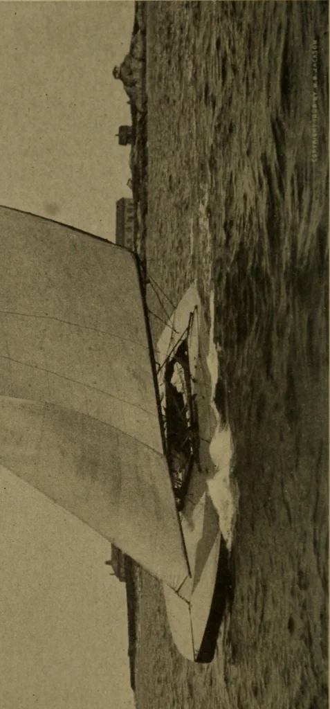 An illustration from The small yacht, its management and handling for racing and sailing, with chapters on construction, 1909, leaf 9