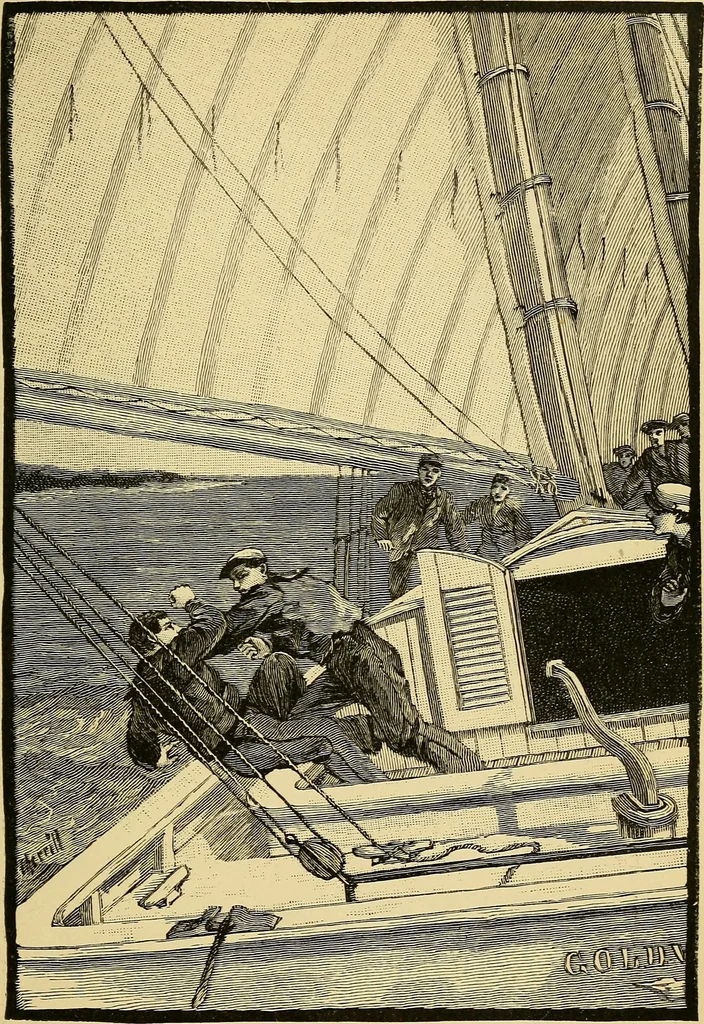 An illustration from Snug Harbor : or, The Champlain mechanics, 1884, leaf 118