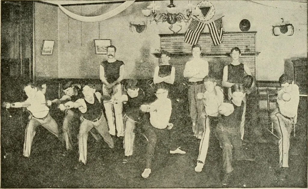 An illustration from Social activities for men and boys, 1913, leaf 226