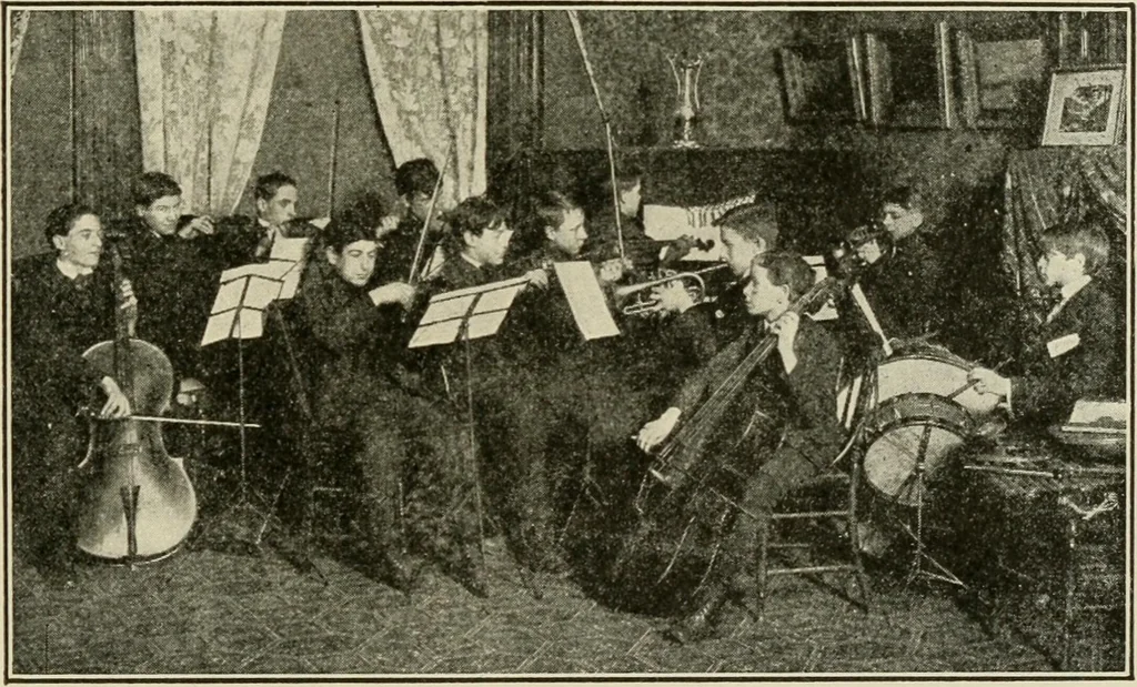 An illustration from Social activities for men and boys, 1913, leaf 232