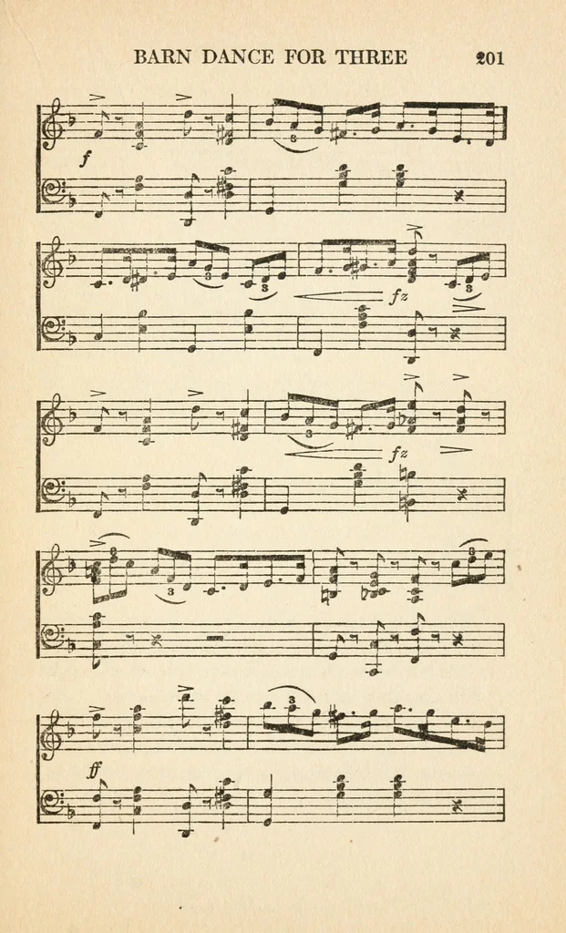 An illustration from Social games and dances : a collection of games and dances suitable for community and social use, 1919, leaf 237