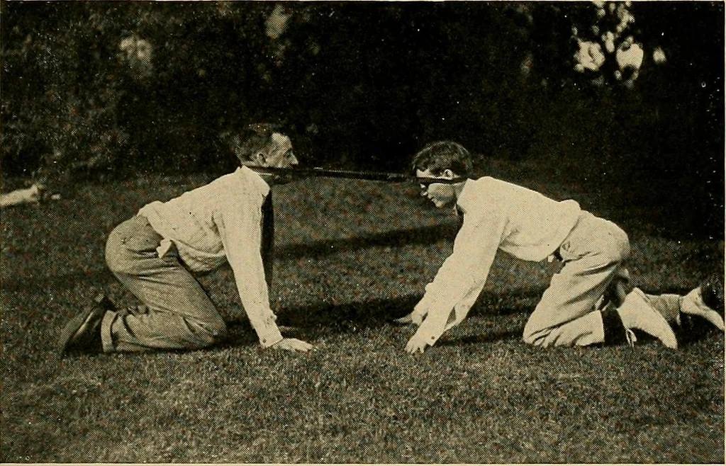 An illustration from Social games and group dances; a collection of games and dances suitable for community and social use, 1919, leaf 148