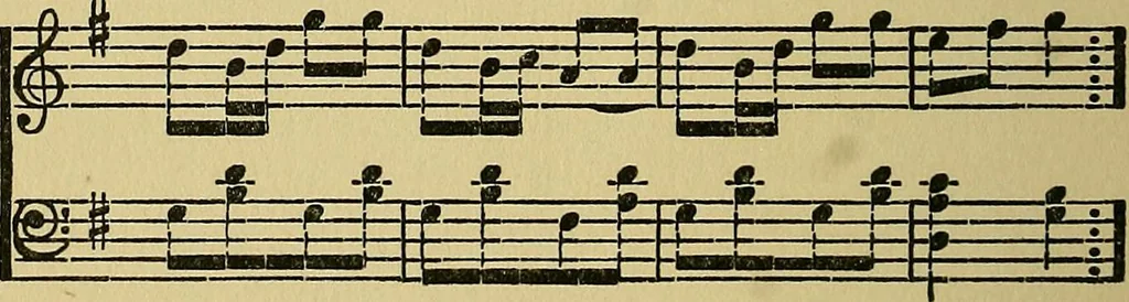 An illustration from Social games and group dances; a collection of games and dances suitable for community and social use, 1919, leaf 173