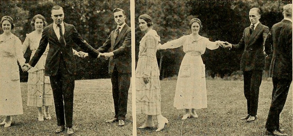 An illustration from Social games and group dances; a collection of games and dances suitable for community and social use, 1919, leaf 250