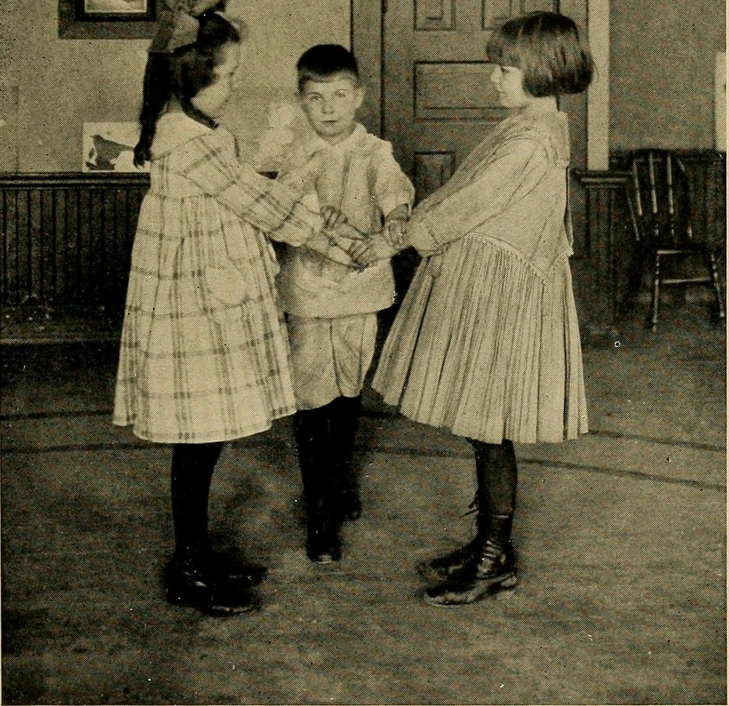 An illustration from Social games and group dances; a collection of games and dances suitable for community and social use, 1919, leaf 262