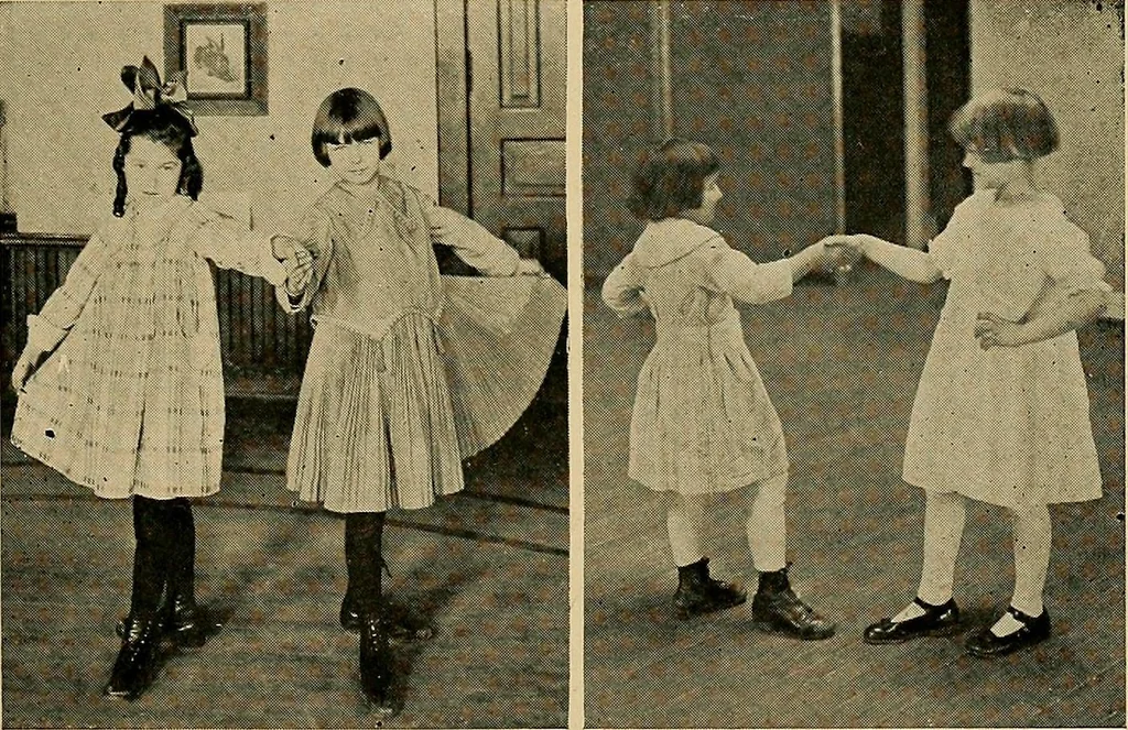 An illustration from Social games and group dances; a collection of games and dances suitable for community and social use, 1919, leaf 294
