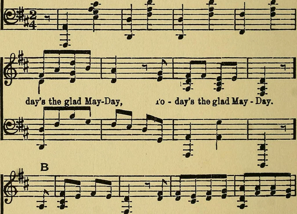 An illustration from Social games and group dances; a collection of games and dances suitable for community and social use, 1919, leaf 297