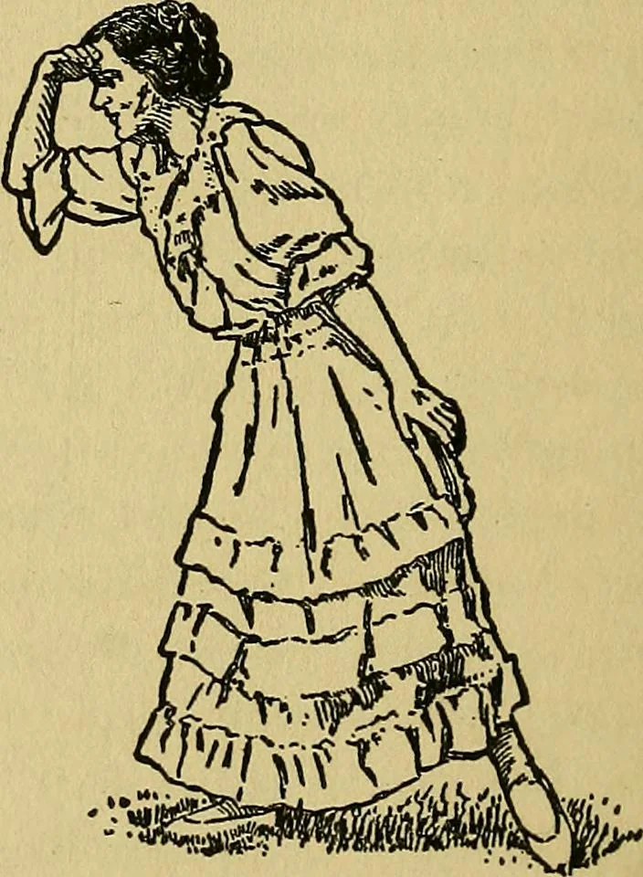 An illustration from Social games and group dances; a collection of games and dances suitable for community and social use, 1919, leaf 45