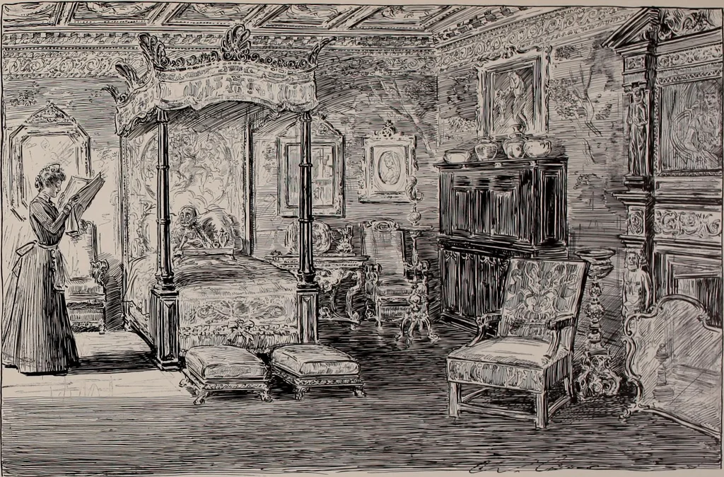 An illustration from Social ladder / drawings by Charles Dana Gibson., 1902, leaf 30