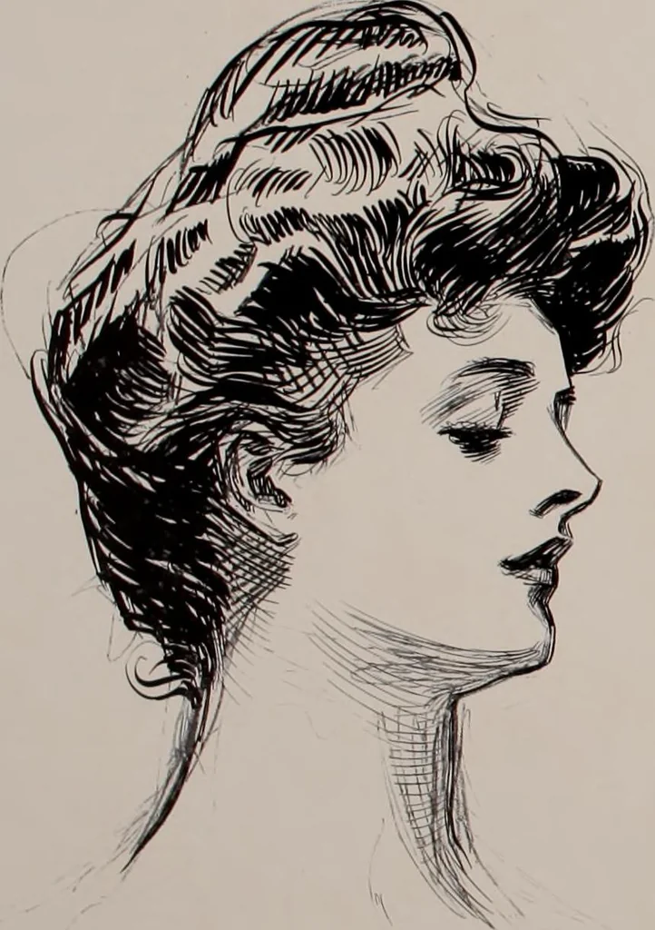 An illustration from Social ladder / drawings by Charles Dana Gibson., 1902, leaf 41