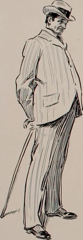 An illustration from Social ladder / drawings by Charles Dana Gibson., 1902, leaf 55