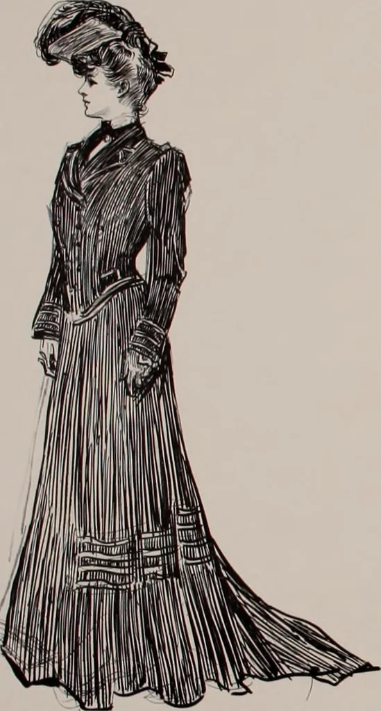 An illustration from Social ladder / drawings by Charles Dana Gibson., 1902, leaf 71