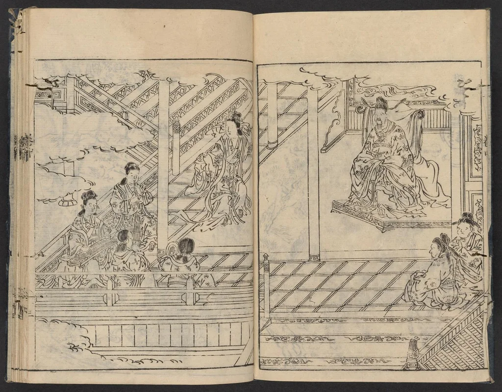 An illustration from Soga benran, 1761, leaf 4