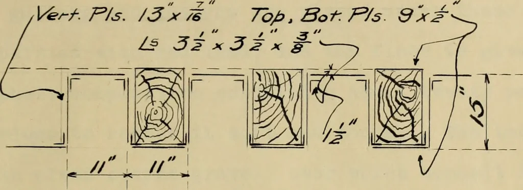 An illustration from Solid floors : railroad bridges, 1913, leaf 34