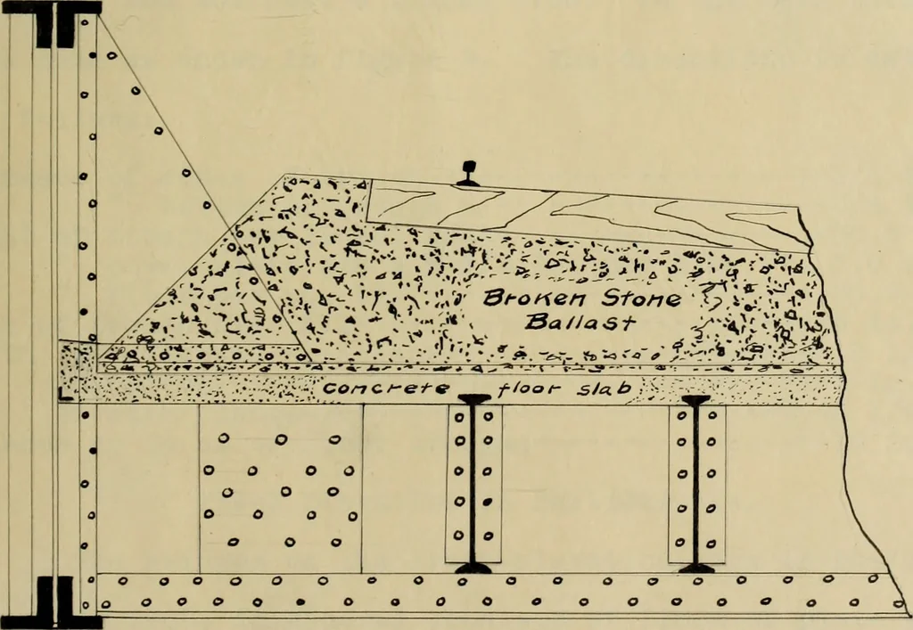An illustration from Solid floors : railroad bridges, 1913, leaf 34