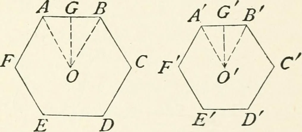 An illustration from Plane and solid geometry, 1908, leaf 140