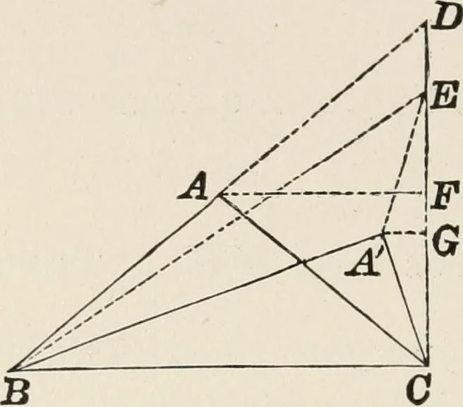An illustration from Plane and solid geometry, 1908, leaf 153