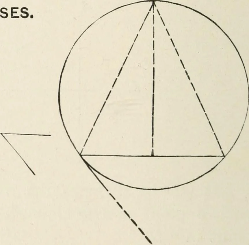 An illustration from Plane and solid geometry, 1908, leaf 157