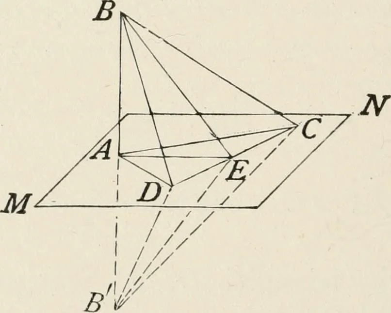 An illustration from Plane and solid geometry, 1908, leaf 161