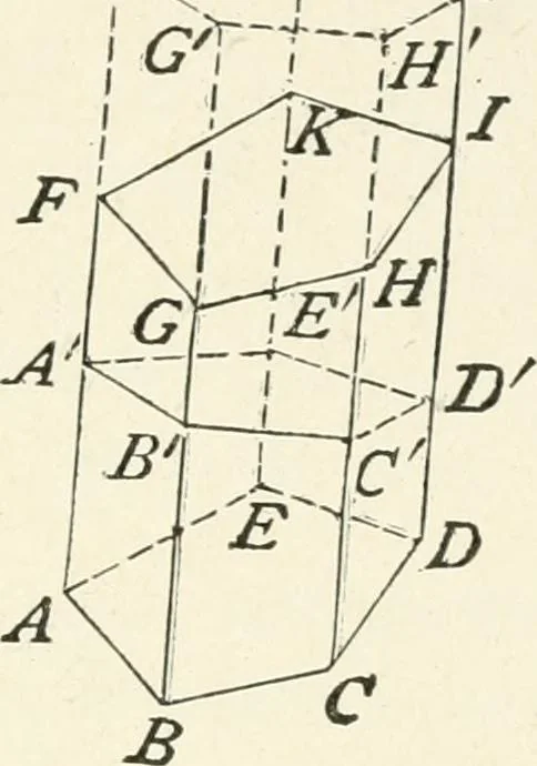 An illustration from Plane and solid geometry, 1908, leaf 182