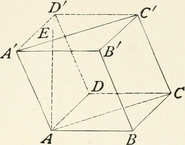 An illustration from Plane and solid geometry, 1908, leaf 188
