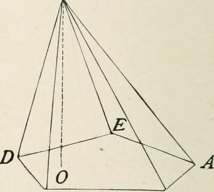 An illustration from Plane and solid geometry, 1908, leaf 191