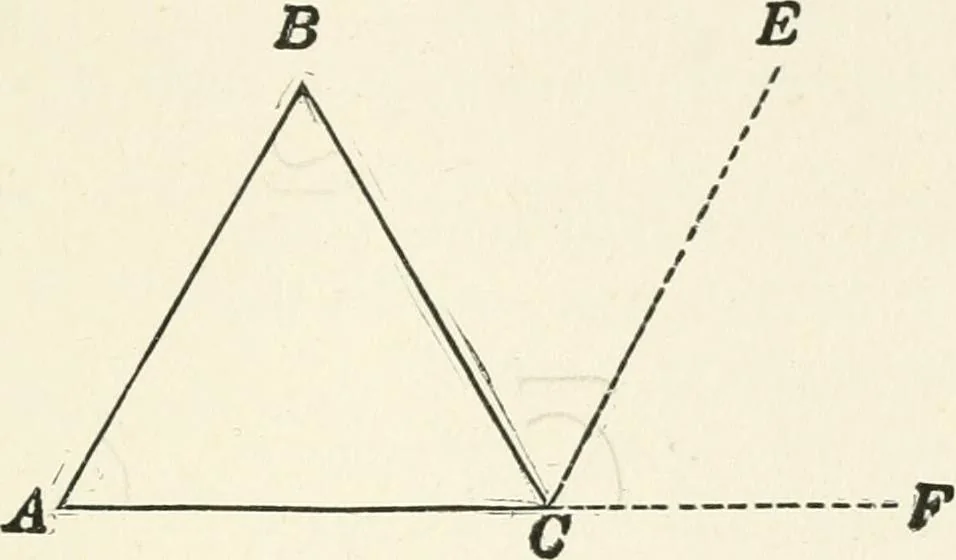 An illustration from Plane and solid geometry, 1908, leaf 38