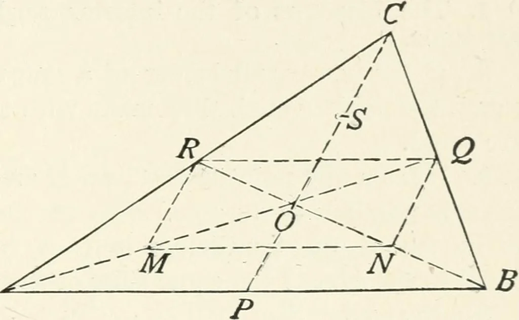 An illustration from Plane and solid geometry, 1908, leaf 52