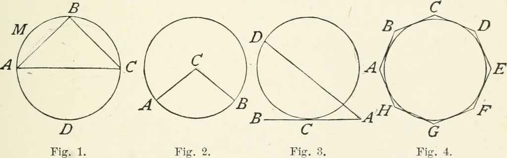 An illustration from Plane and solid geometry, 1908, leaf 60