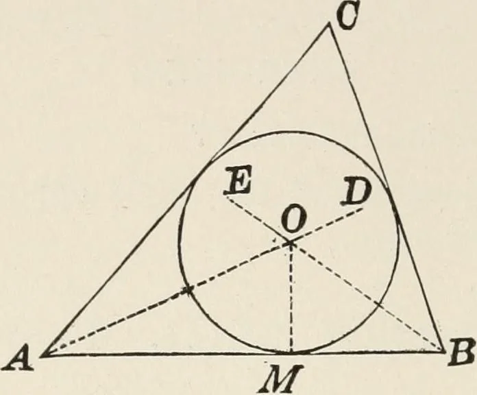 An illustration from Plane and solid geometry, 1908, leaf 87