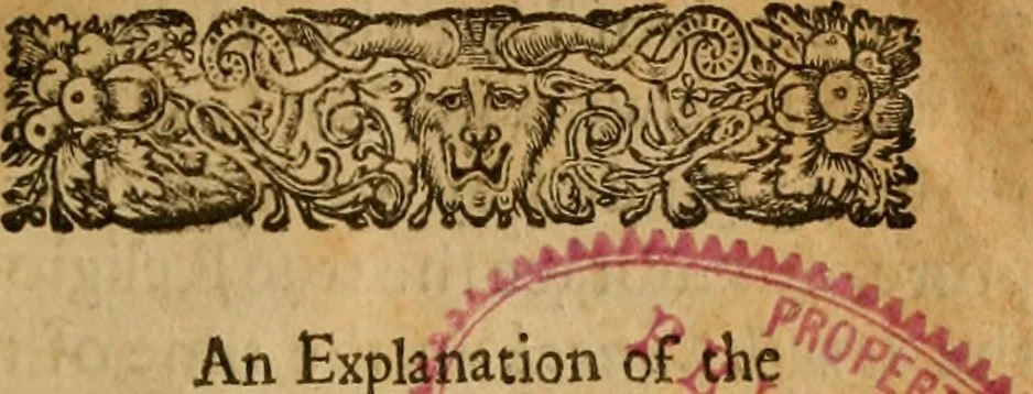 An illustration from Solomon's Gate, or, An entrance into the Church : being a familiar explanation of the grounds of religion conteined in the fowr heads of catechism .., 1662, leaf 28