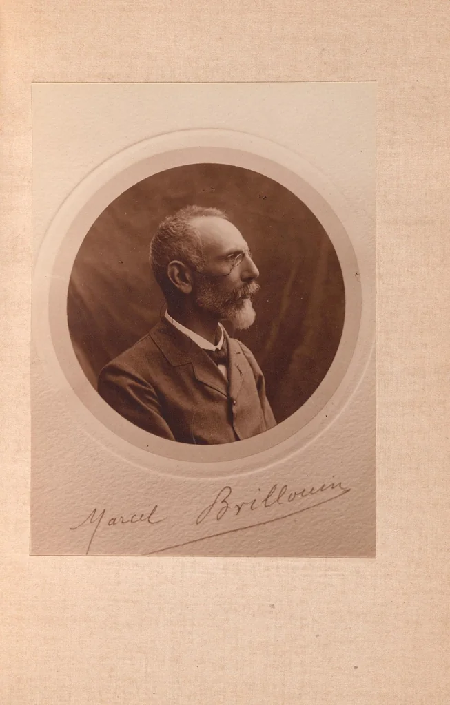 An illustration from [Solvay Conference portraits], 1911, leaf 33