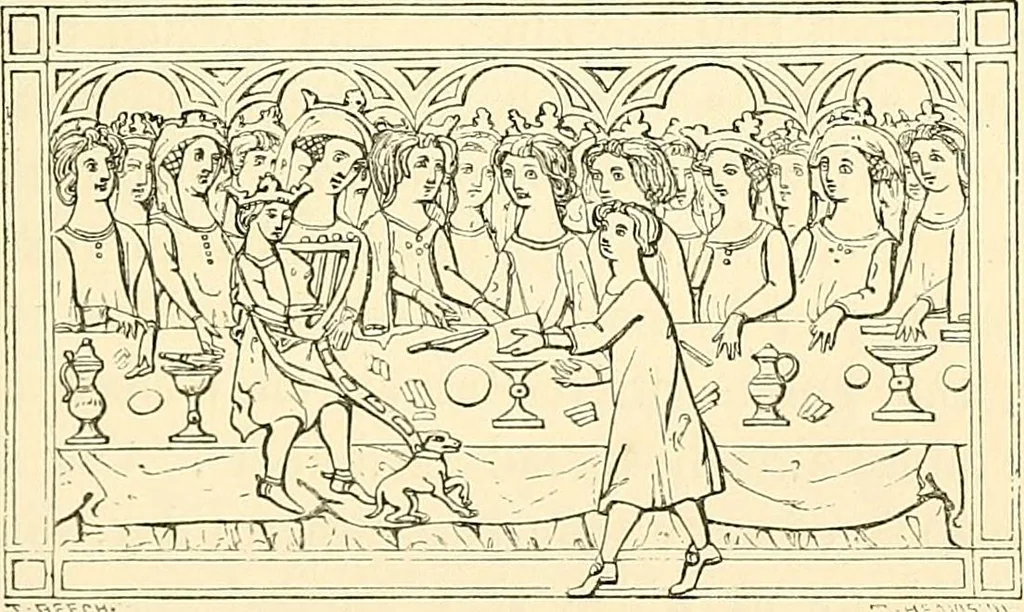 An illustration from Some account of domestic architecture in England from Edward I to Richard II, with notices of foreign examples and numerous illustrations of existing remains from original drawings, 1882, leaf 104