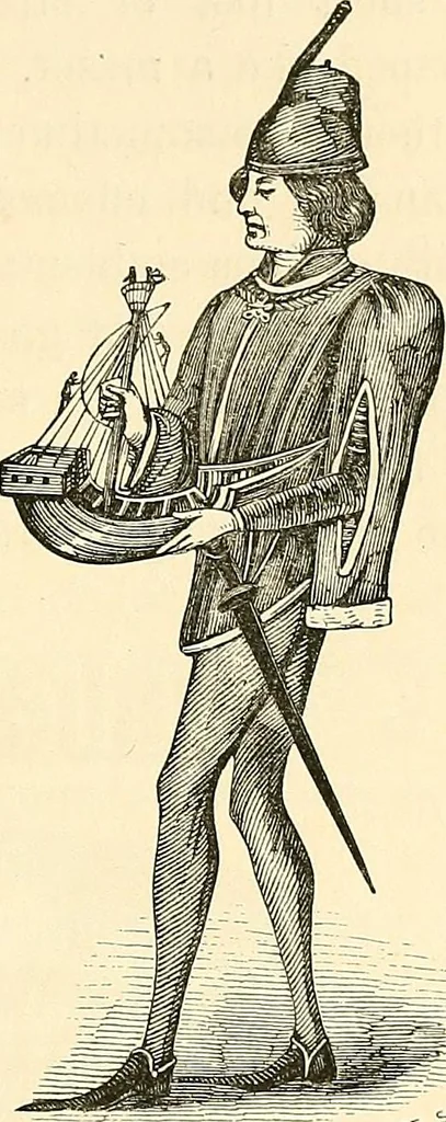 An illustration from Some account of domestic architecture in England from Edward I to Richard II, with notices of foreign examples and numerous illustrations of existing remains from original drawings, 1882, leaf 110