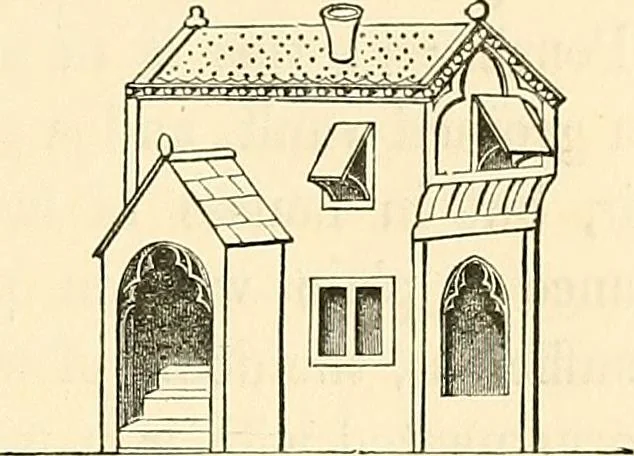 An illustration from Some account of domestic architecture in England from Edward I to Richard II, with notices of foreign examples and numerous illustrations of existing remains from original drawings, 1882, leaf 126