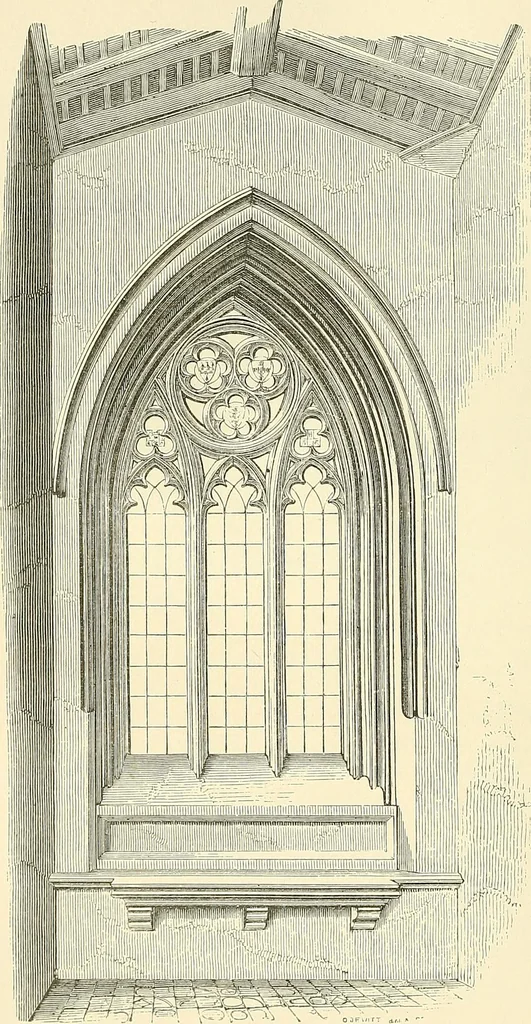 An illustration from Some account of domestic architecture in England from Edward I to Richard II, with notices of foreign examples and numerous illustrations of existing remains from original drawings, 1882, leaf 129