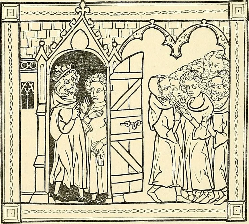 An illustration from Some account of domestic architecture in England from Edward I to Richard II, with notices of foreign examples and numerous illustrations of existing remains from original drawings, 1882, leaf 139