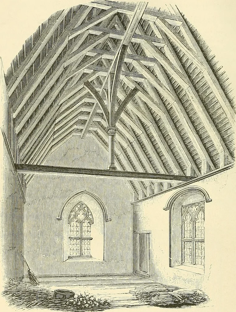 An illustration from Some account of domestic architecture in England from Edward I to Richard II, with notices of foreign examples and numerous illustrations of existing remains from original drawings, 1882, leaf 141