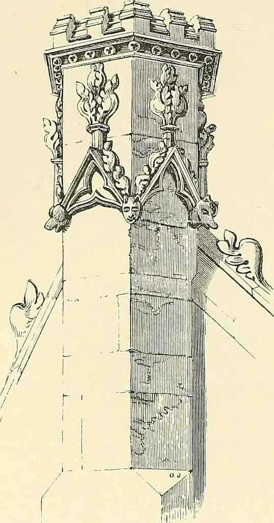 An illustration from Some account of domestic architecture in England from Edward I to Richard II, with notices of foreign examples and numerous illustrations of existing remains from original drawings, 1882, leaf 149