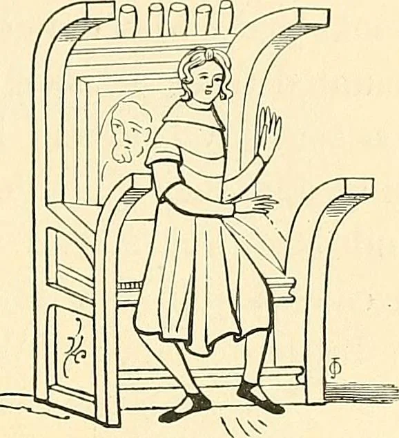 An illustration from Some account of domestic architecture in England from Edward I to Richard II, with notices of foreign examples and numerous illustrations of existing remains from original drawings, 1882, leaf 156