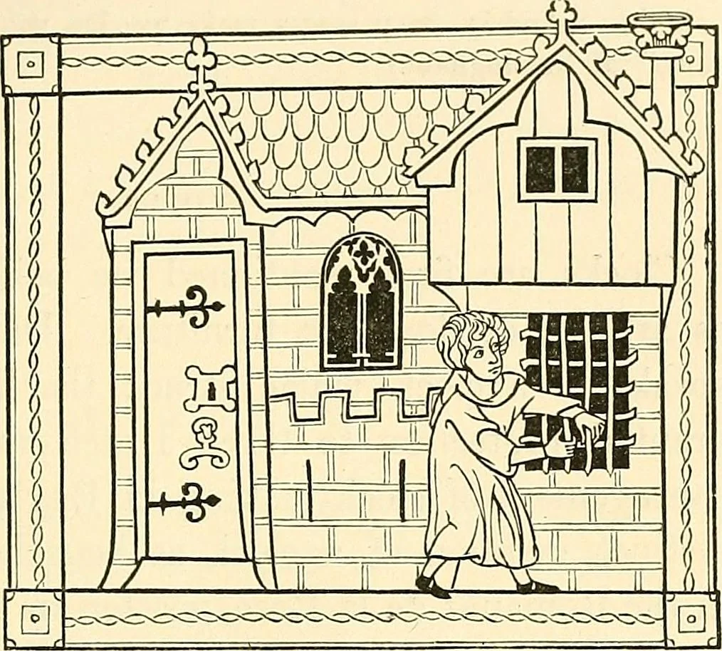 An illustration from Some account of domestic architecture in England from Edward I to Richard II, with notices of foreign examples and numerous illustrations of existing remains from original drawings, 1882, leaf 170