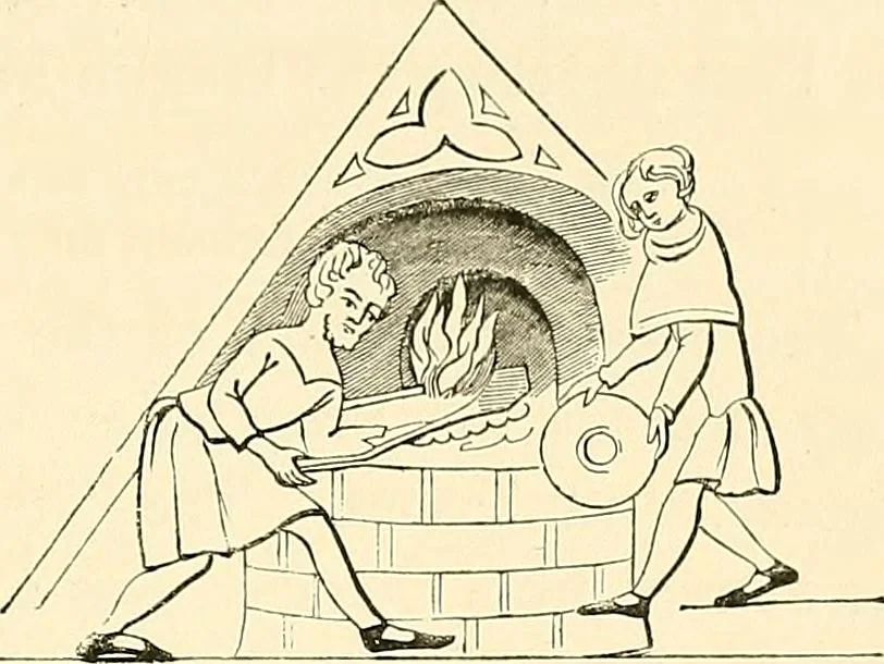 An illustration from Some account of domestic architecture in England from Edward I to Richard II, with notices of foreign examples and numerous illustrations of existing remains from original drawings, 1882, leaf 208
