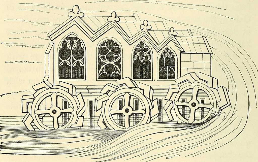 An illustration from Some account of domestic architecture in England from Edward I to Richard II, with notices of foreign examples and numerous illustrations of existing remains from original drawings, 1882, leaf 231